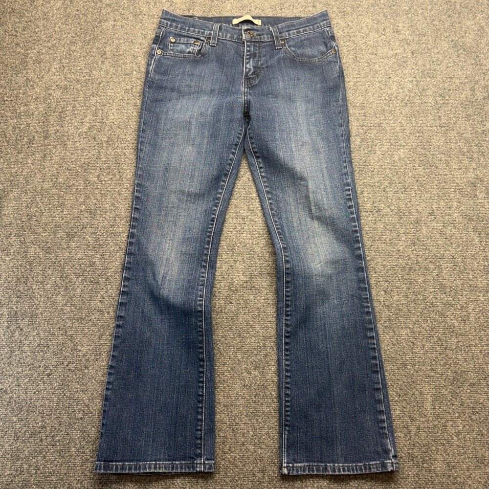 Levis 515 Bootcut Jeans Womens 6S Medium Wash Studded Back Pockets Denim